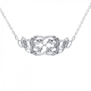 Celtic Quaternary Knot Snakes Necklace TN182 - Jewelry